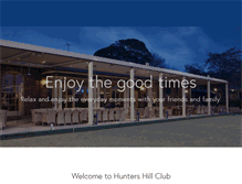 Tablet Screenshot of huntershillclub.com.au